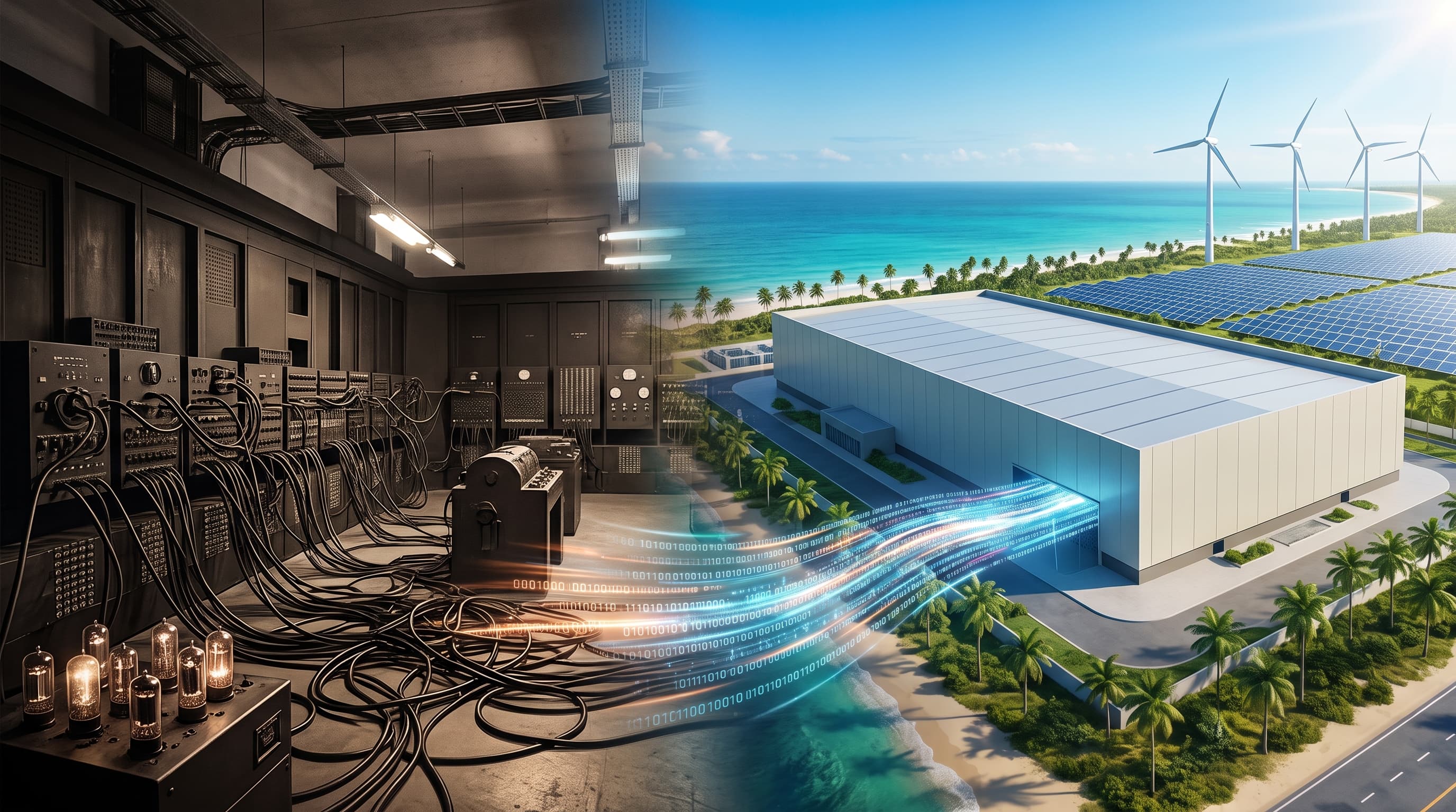 Os Bastidores Invisíveis da Internet: Do Monstro de 1946 ao Data Center do TikTok no Ceará